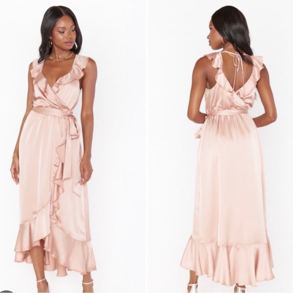 Show Me Your MuMu Pink High Low Sundress Halter